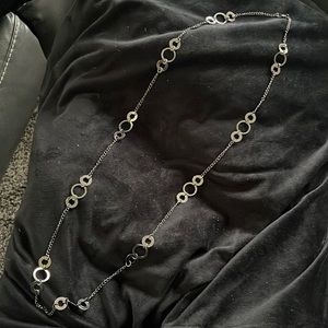 18-19 “ black metal necklace hime party brand